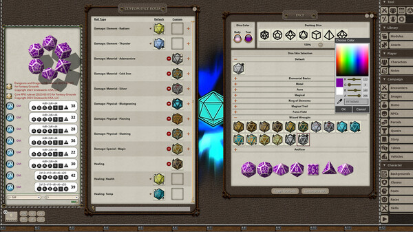 Fantasy Grounds - Wizard Wrought Dice Pack