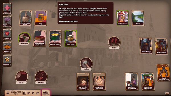 Artist Life Simulator - Cakes and Guns.