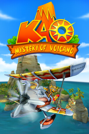 Cover art of Kao the Kangaroo: Mystery of the Volcano (2005 re-release)