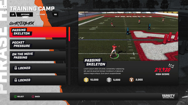 Скриншот из Varsity High School Football