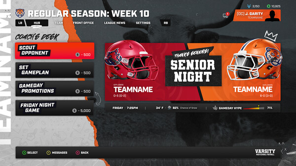 Скриншот из Varsity High School Football