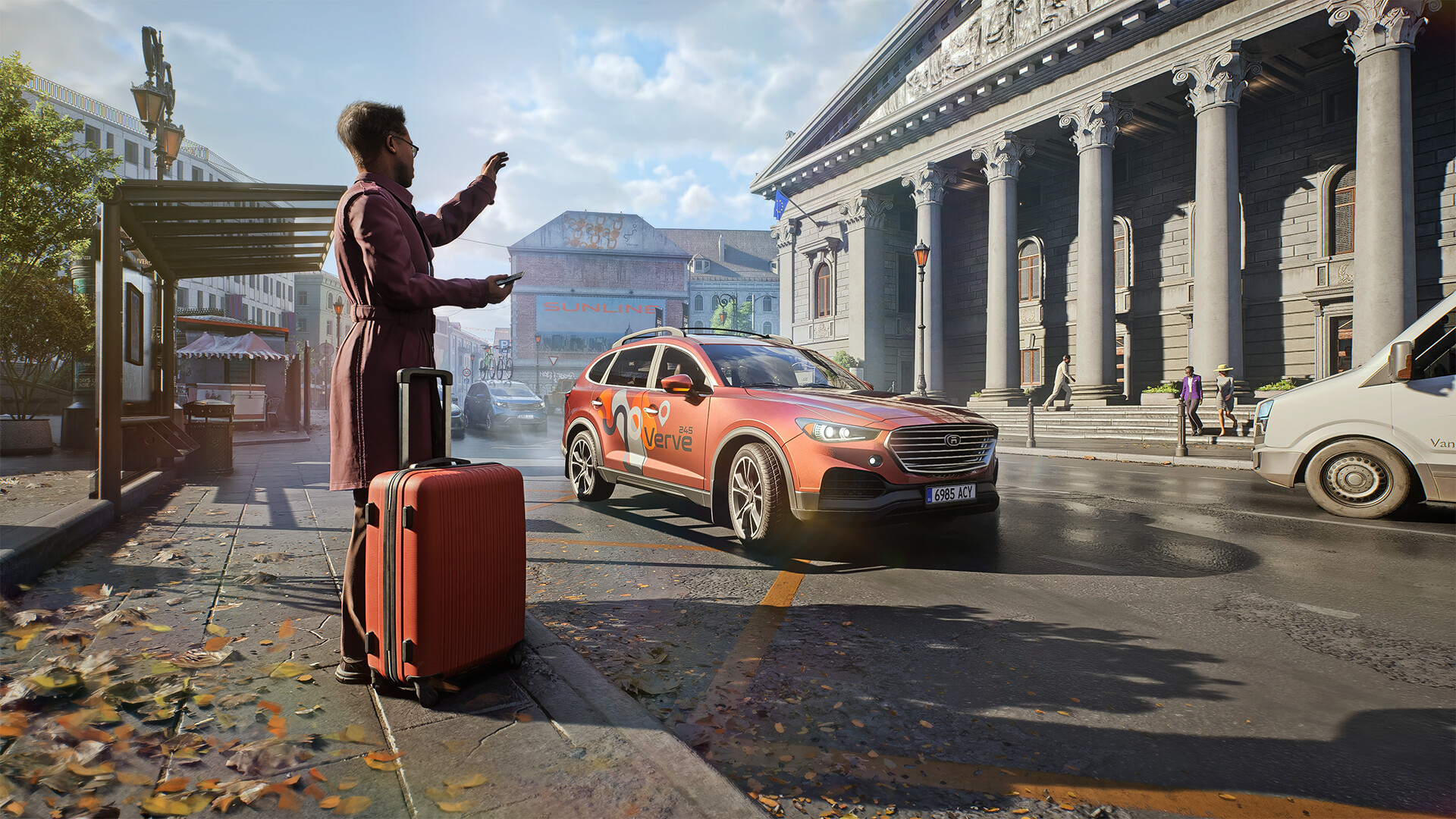 Rideshare Stimulator e Portal na Steam: Portal e produções da Saber Interactive na Steam: Imagem Cena de  Sabers AI Rideshare 3