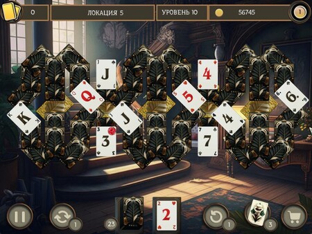 Screenshot z Detective Solitaire. Butler Story 2