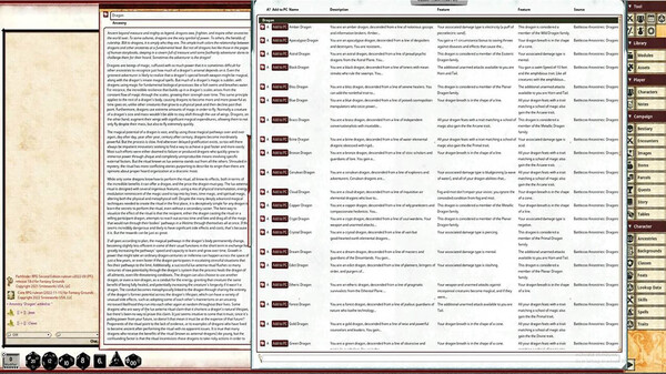 Fantasy Grounds - Battlezoo Ancestries: Dragons