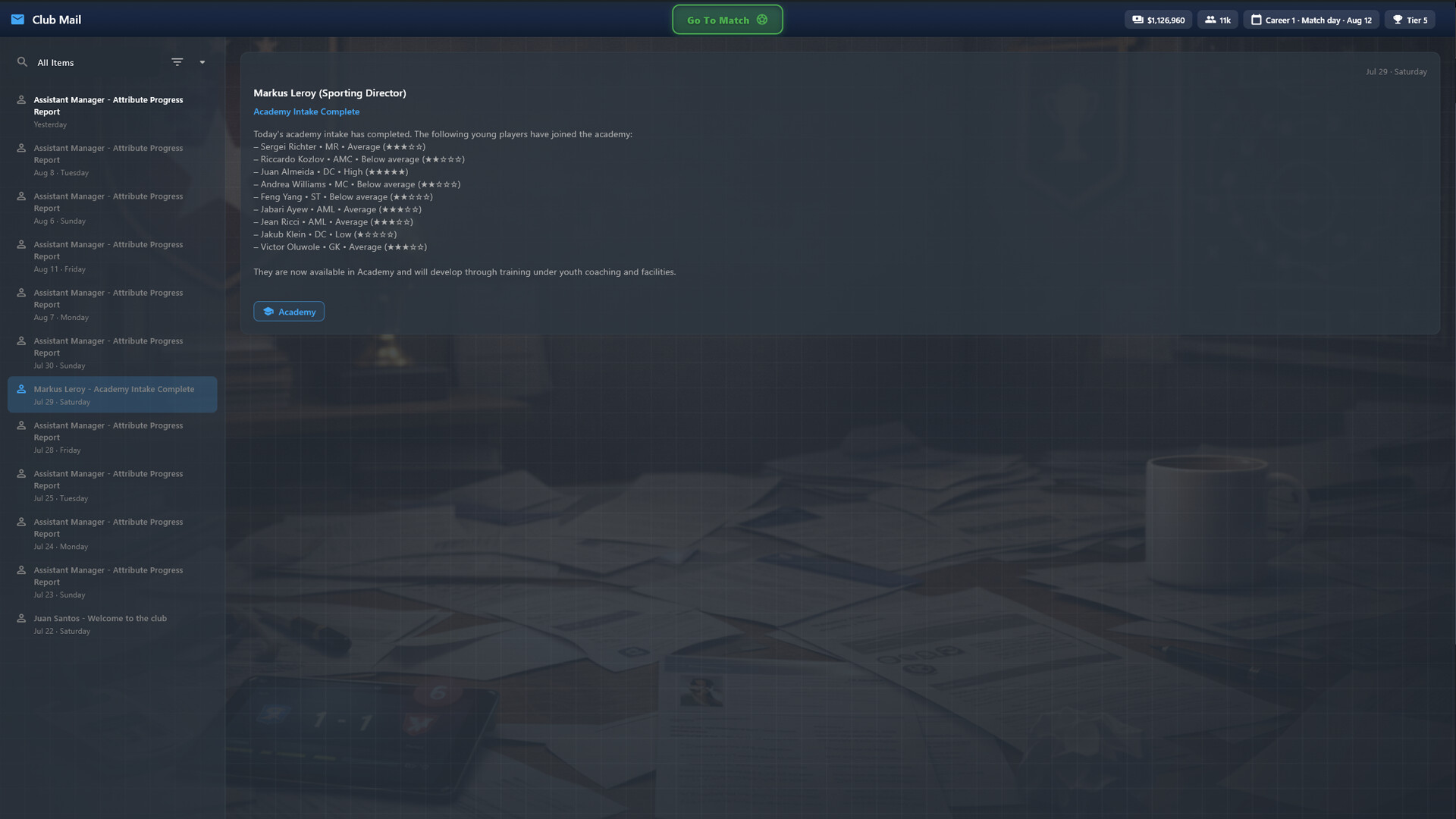 THE NEW BOSS: FOOTBALL CLUB screenshot #2