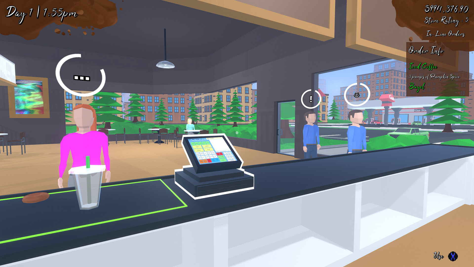 #2. Run a Café (Steam) Podle: PixelRift Studios