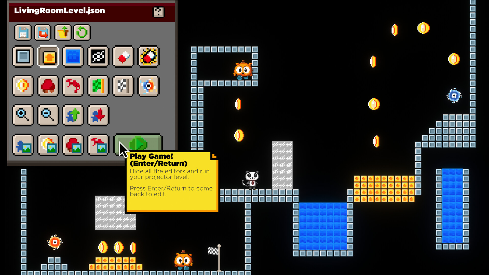 #3. Pandamander's Projector Platformer (Steam) 由: Pandamander LLC