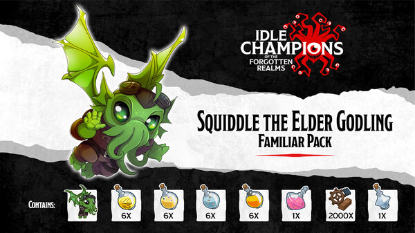 Idle Champions - Squiddle the Elder Godling Familiar Pack