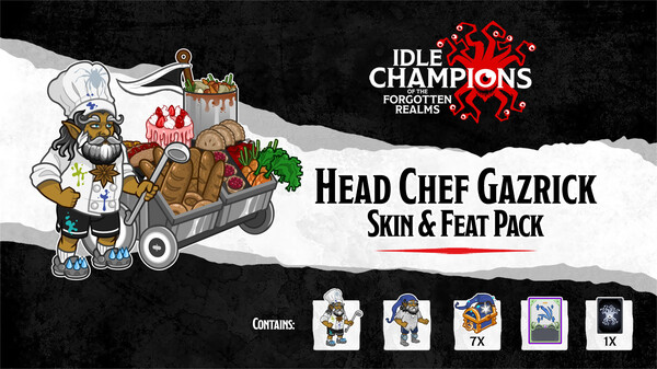 Idle Champions - Head Chef Gazrick Skin & Feat Pack