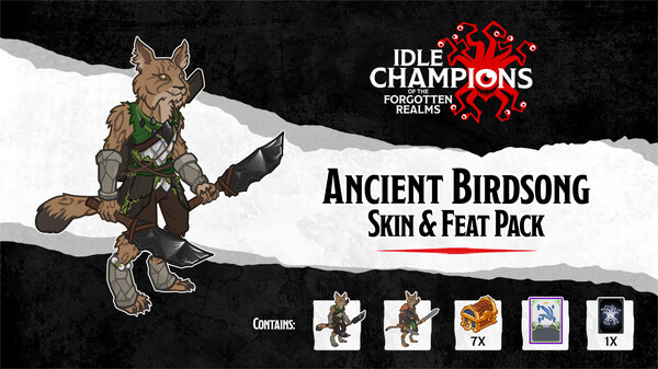 Idle Champions - Ancient Birdsong Skin & Feat Pack