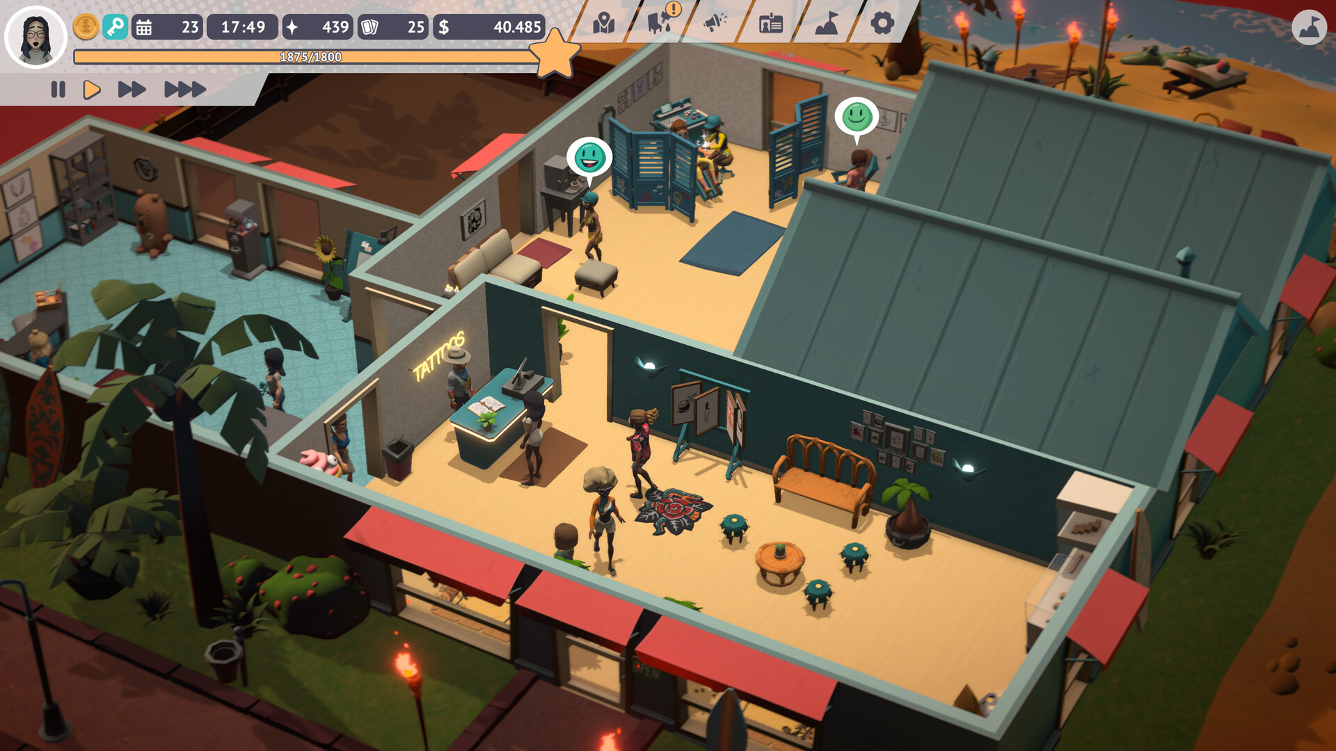 Tattoo Tycoon gameplay screenshot 2