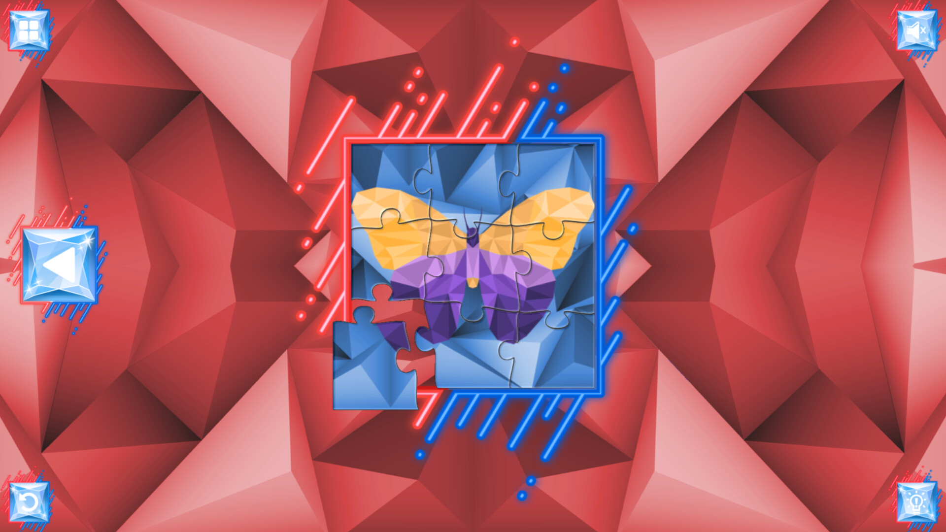 Poly Jigsaw: Butterflies screenshot 2