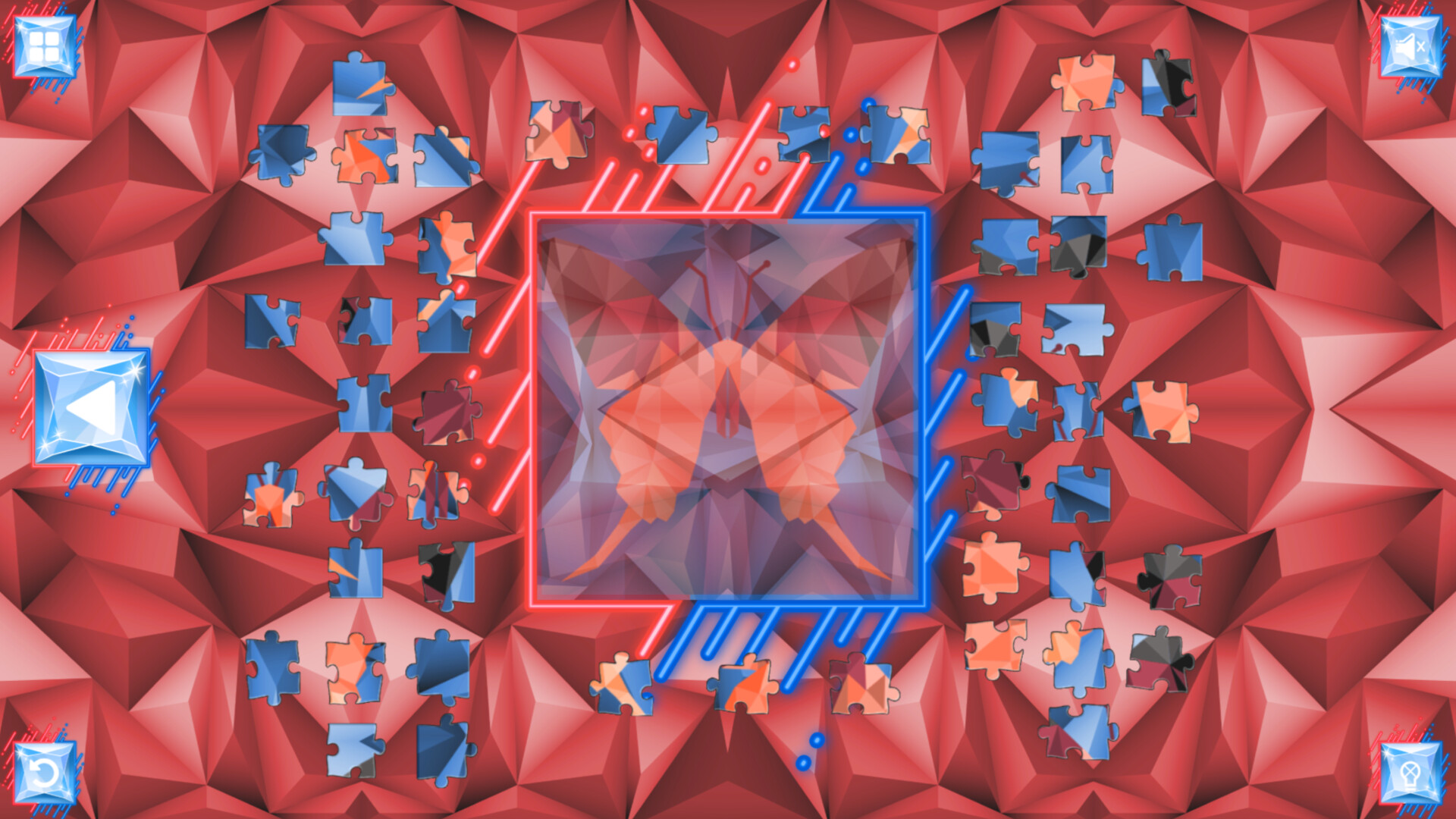 Poly Jigsaw: Butterflies screenshot 3