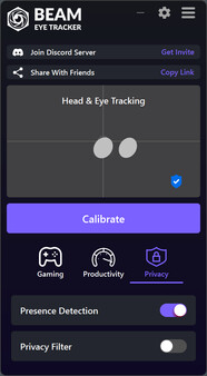 Beam Eye Tracker