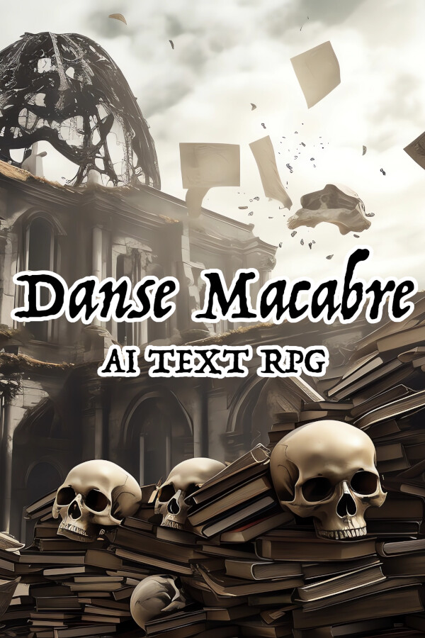 Capa de Danse Macabre AI Text RPG