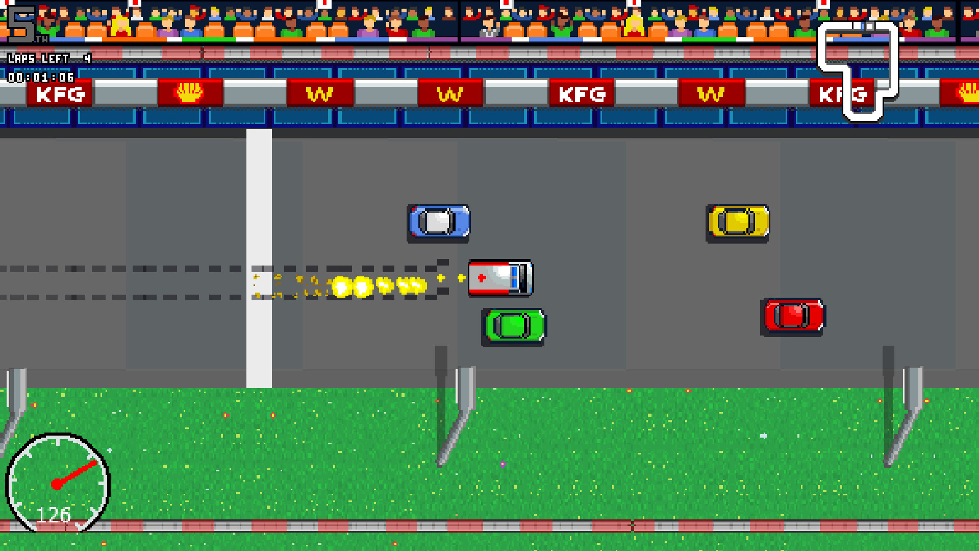 #4. Super Power Racing (Steam) De: Monster Finger Games