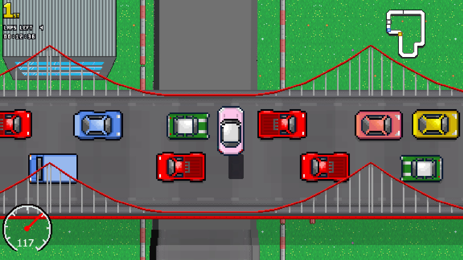 #6. Super Power Racing (Steam) De: Monster Finger Games