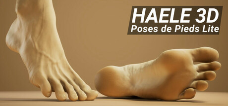 HAELE 3D - Poses de Pieds Lite - Références de Dessin