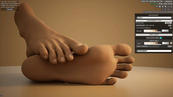 HAELE 3D - Feet Poses Lite - Drawing References.