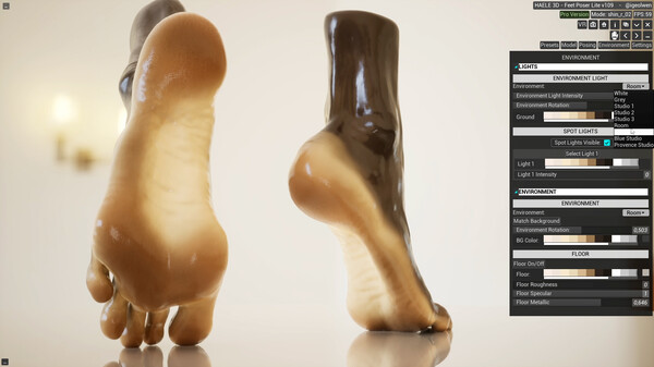 HAELE 3D - Feet Poses Lite - Drawing References.