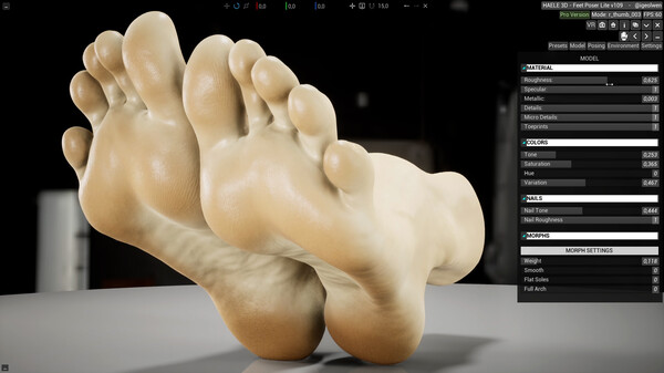 HAELE 3D - Feet Poses Lite - Drawing References.