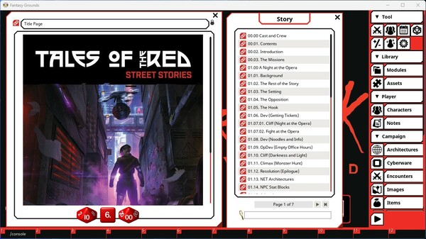 Fantasy Grounds - Cyberpunk Red - Tales of the RED: Street Stories