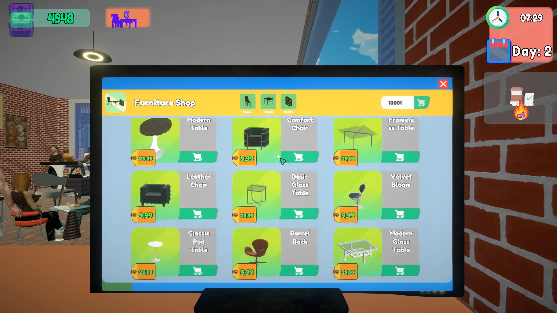 Cafe Simulator screenshot #3