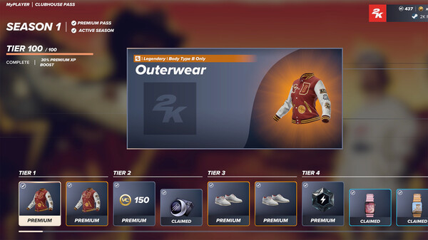 PGA TOUR 2K25 Clubhouse Pass Premium Season 1