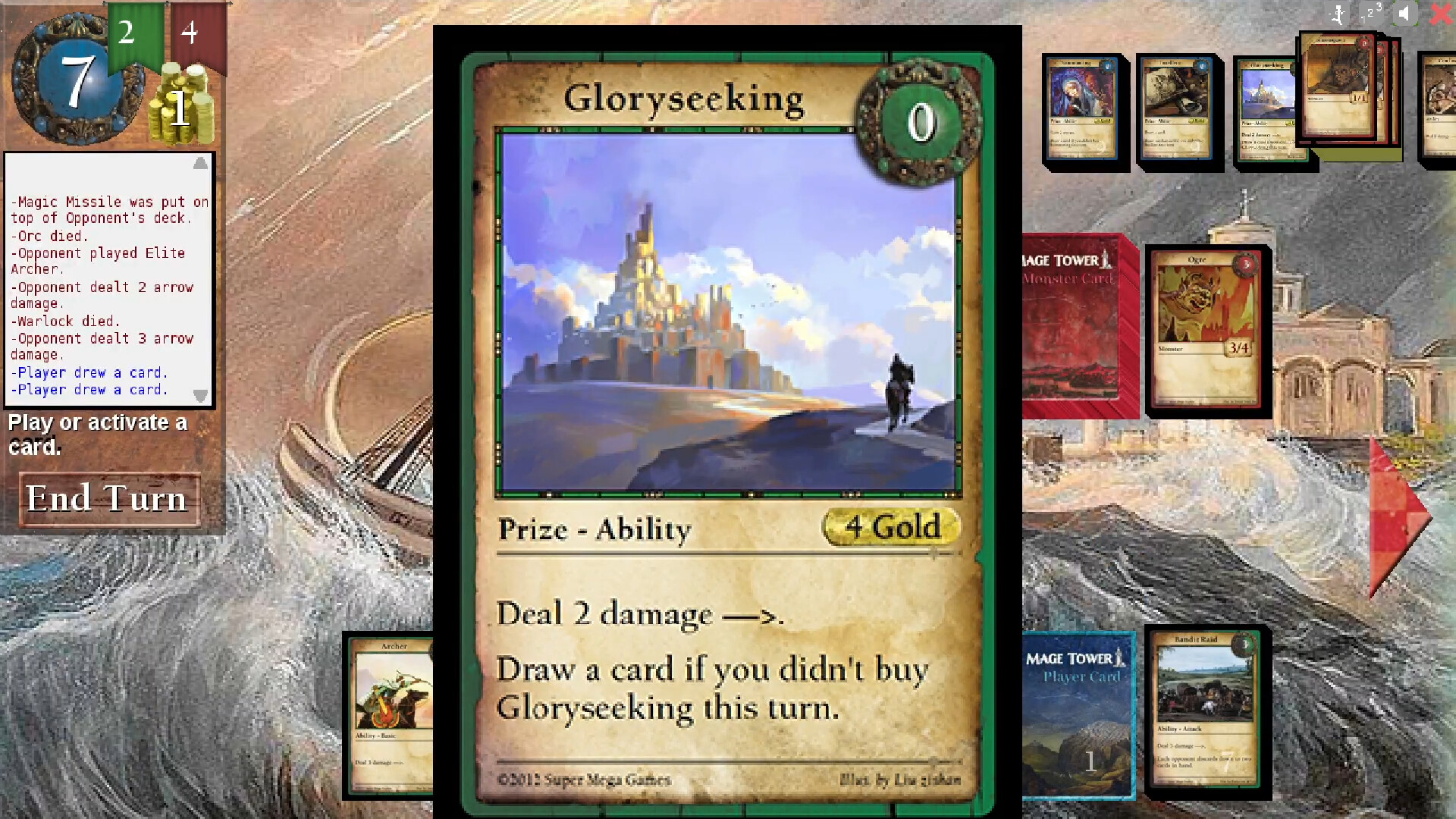 #6. Mage Tower, A Tower Defense Card Game (Steam) Przez: Super Mega Games