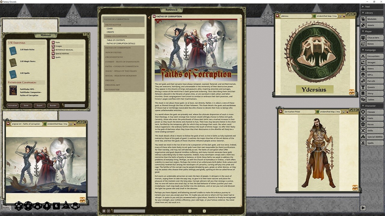 Fantasy Grounds - Pathfinder RPG - Pathfinder Player Companion: Faiths of Corruptionのスクリーンショット 1