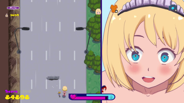 Screenshot z Riding to Bounce City - Maid set A