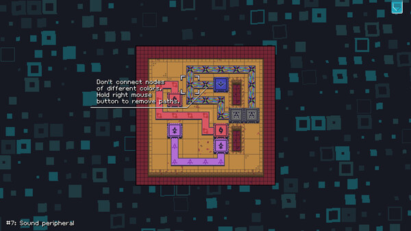 Screenshot of Trans Neuronica gameplay showing in-action mechanics