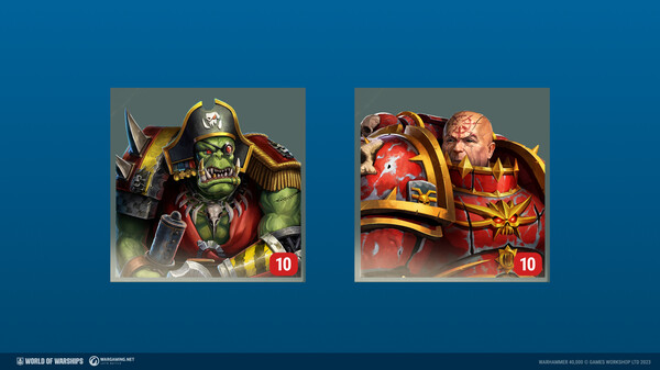 World of Warships × Warhammer 40,000: Chaos and Ork Commander Pack
