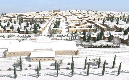 Screenshot z Trainz 2022 DLC - Ferrovia Appennino Centrale 1899