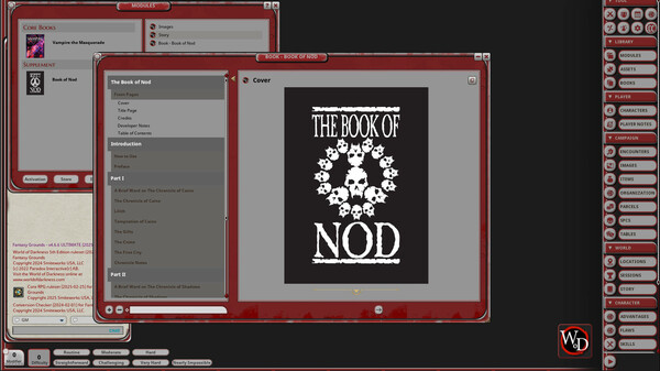 Fantasy Grounds - Vampire: The Masquerade 5th Edition The Book of Nod