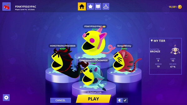 PAC-MAN Mega Tunnel Battle: Chomp Champs - Lunar Animals PAC screenshot 7