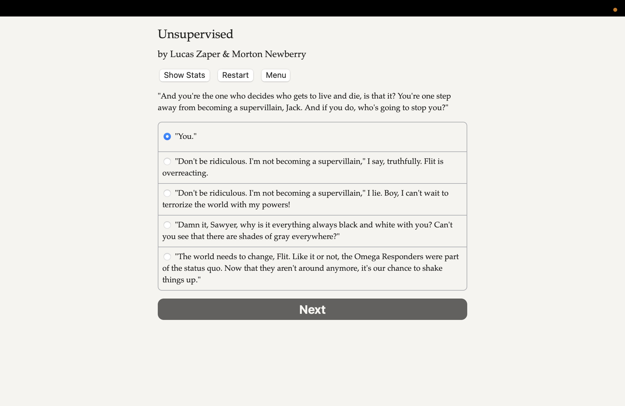 Unsupervised