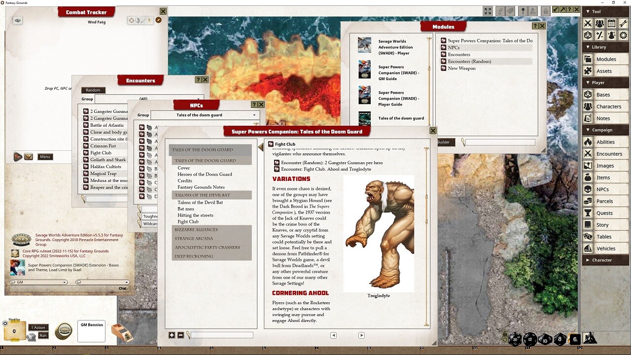 Fantasy Grounds - Super Powers Companion: Tales of the Doom Guard screenshot 1