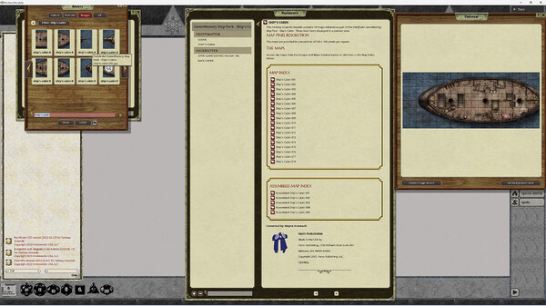 Fantasy Grounds - Pathfinder RPG - GameMastery Map Pack: Ship's Cabin