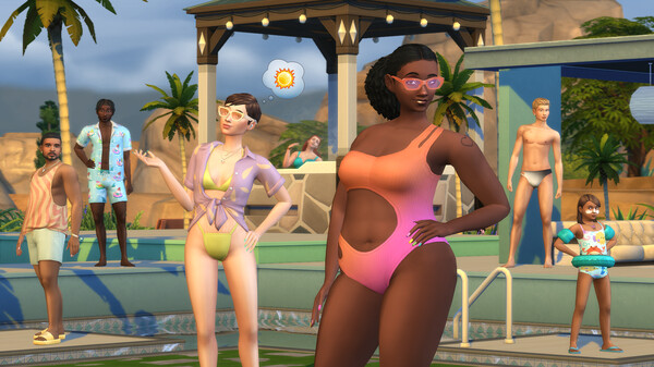 The Sims™ 4 Poolside Splash Kit screenshot 1