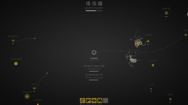 Screenshot z Glyphica: Typing Survival