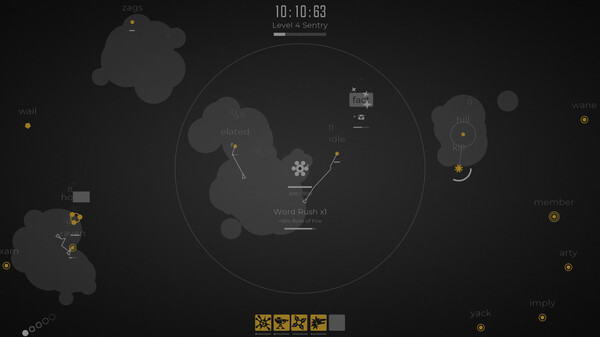 Screenshot z Glyphica: Typing Survival
