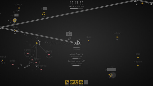 Screenshot z Glyphica: Typing Survival