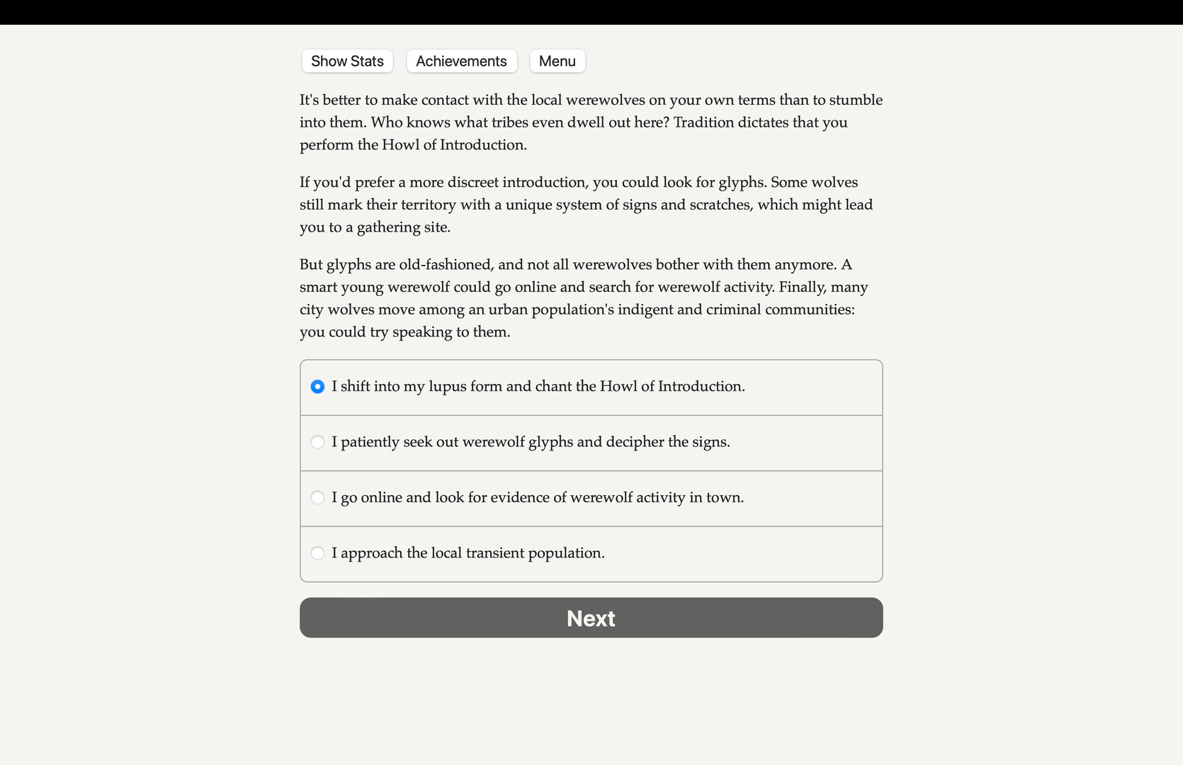Werewolf: The Apocalypse — The Book of Hungry Names screenshot #1