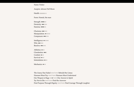 Werewolf: The Apocalypse — The Book of Hungry Names