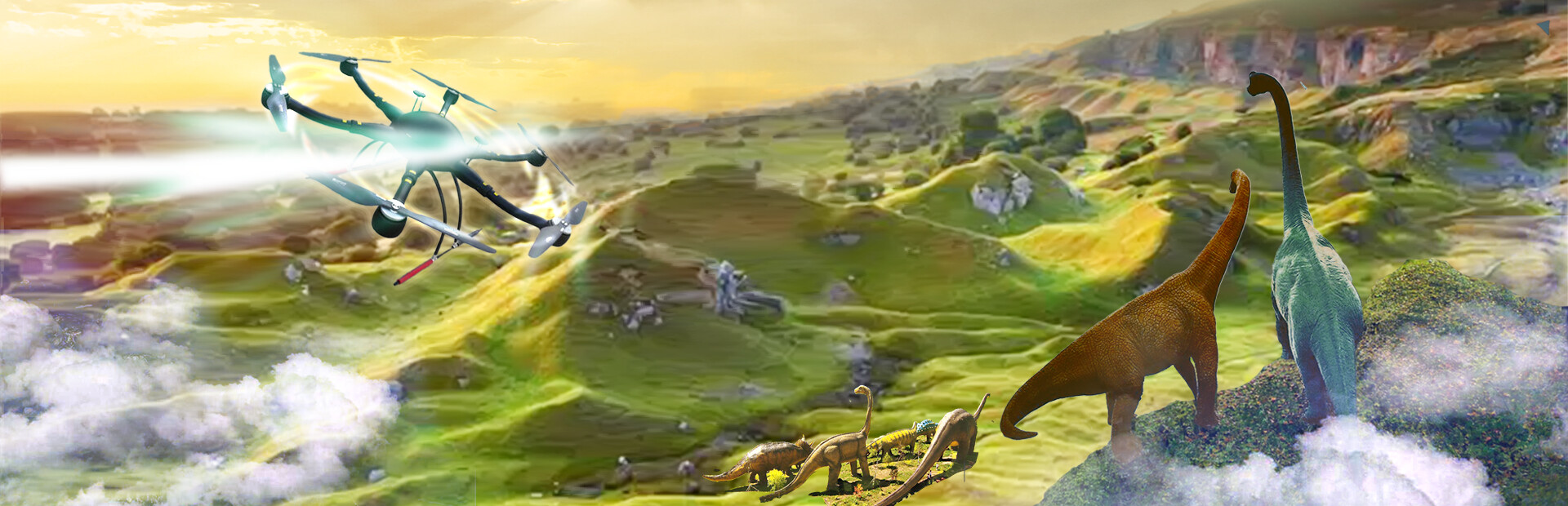 Dinosaur Land Aerial Photograph