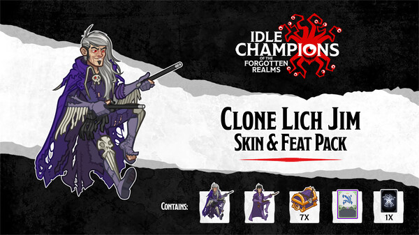Idle Champions - Clone Lich Jim Skin & Feat Pack