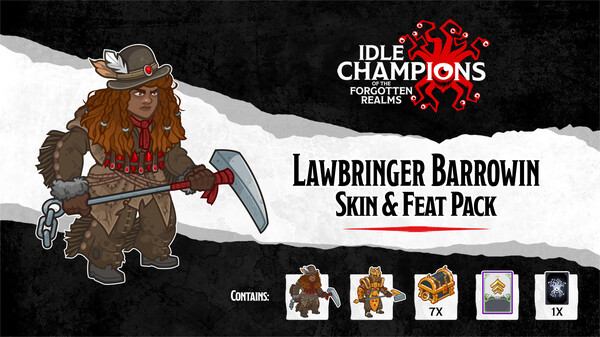 Idle Champions - Lawbringer Barrowin Skin & Feat Pack