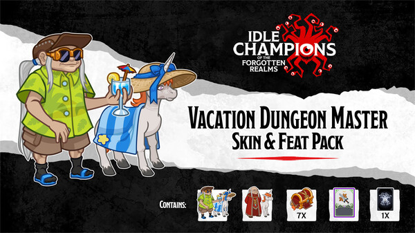 Idle Champions - Vacation Dungeon Master Skin & Feat Pack