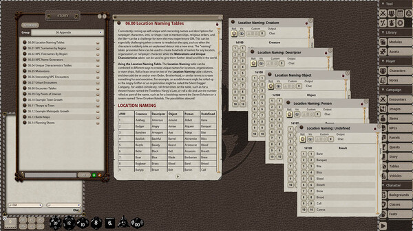 Fantasy Grounds - Campaign Builder: Cities & Towns